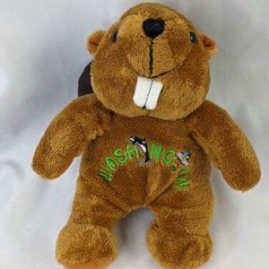 Souvies Washington Beaver Plush 7" 2007 RGU Group Stuffed Animal Toy